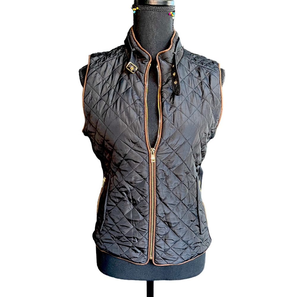 Black Quilted Vest